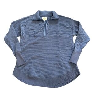 Offline By Aerie 1/4 Zip Sweater Jacket Blue Size Small Athleisure‎ Active